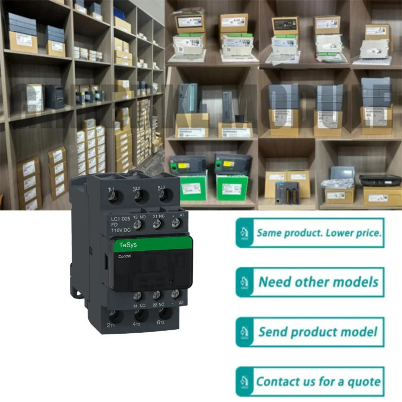 

Original LC1D25FDC DC110V Three-Stage Contactor