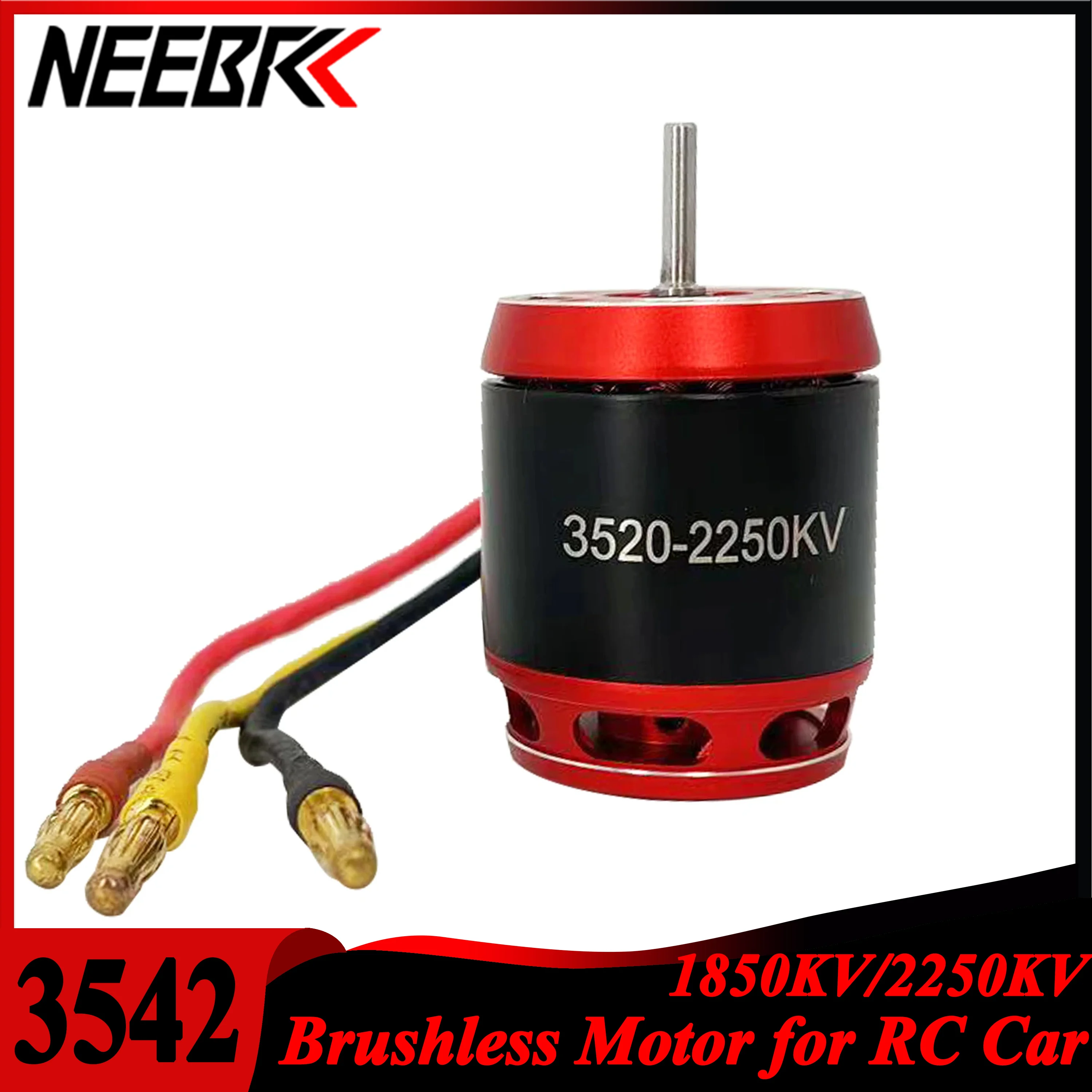 NEEBRC 3520 3542 Waterproof Outrunner Brushless Motor for 1/10 1/12 RC Car Crawler Axial SCX10 Traxxas TRX-4 TRX-6 Tamiya Wltoys