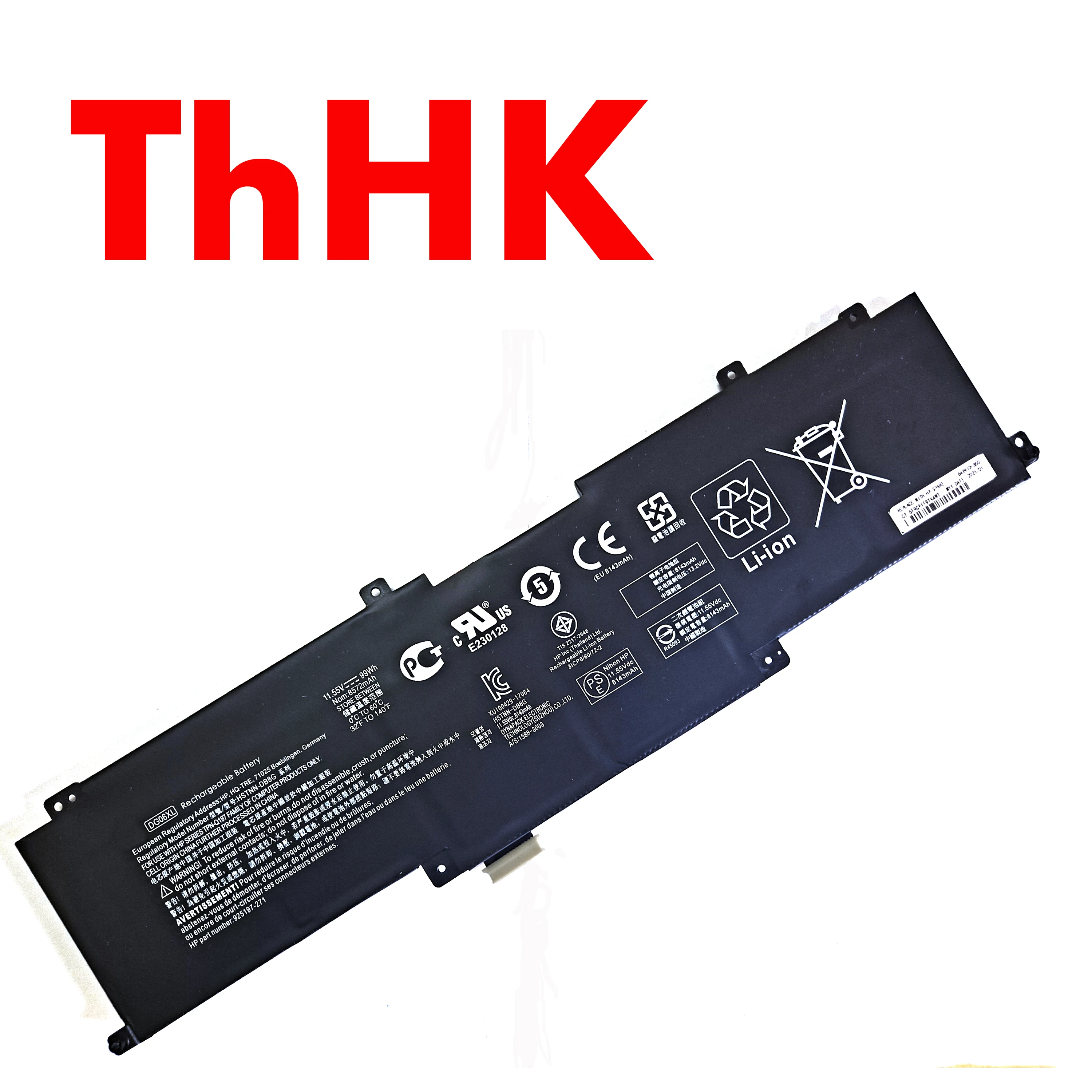 Genuine Original DG06XL DGO6XL HSTNN-DB8G TPN-Q197 Battery For HP Omen X 17-AP000NA 17-AP000NB 17-AP000ND 17-AP000NE 17-AP000NG