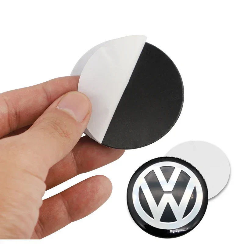 56-120mm Car Wheel Center Hub Cap Sticker Accessories For Volkswagen R-line R GTI Polo Golf Touareg Passat Magotan Tiguan Jetta