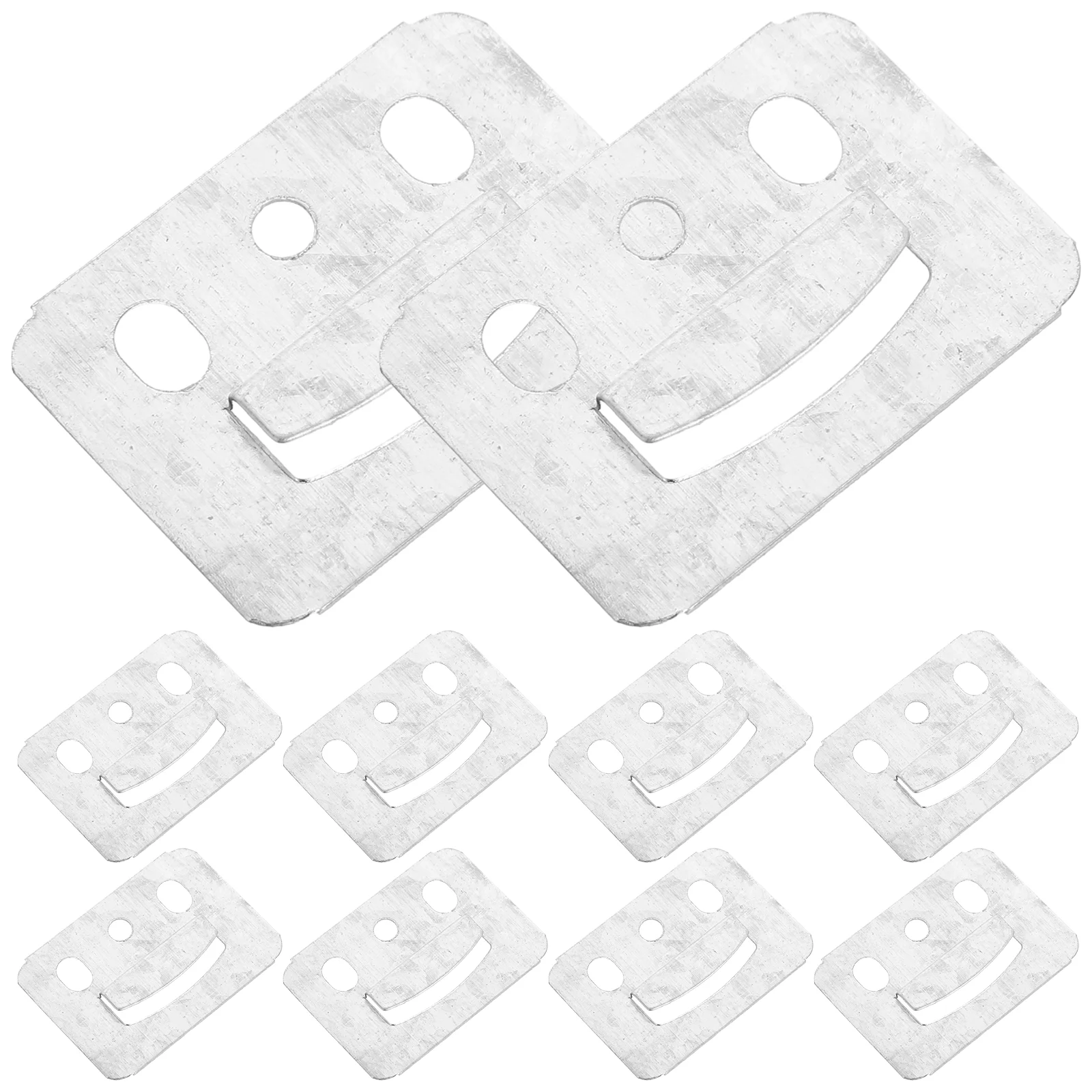 

100 Pcs Wall Panel Buckle Interlock Hanging Frame Hangers Buckles for Zinc Furniture Clips