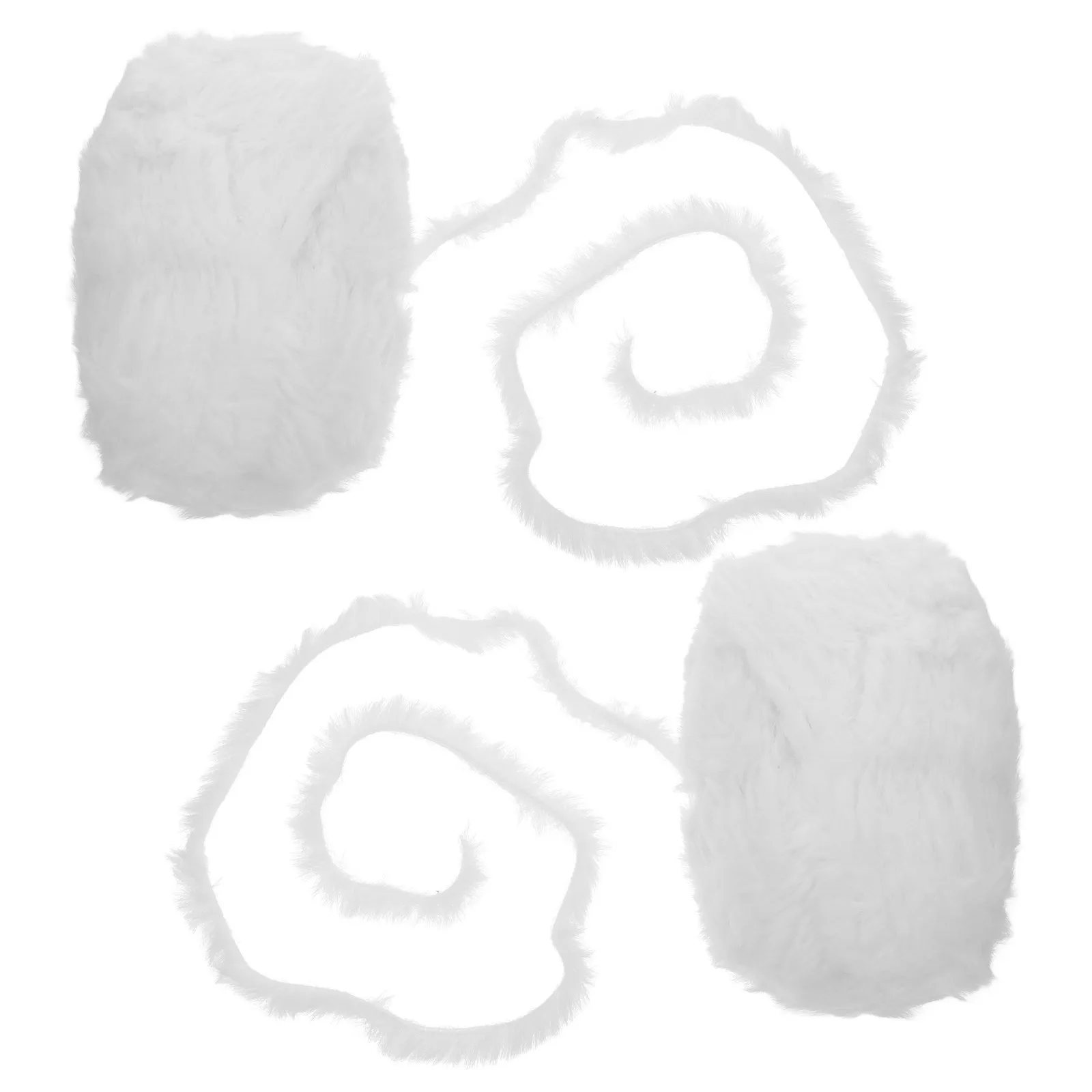 2Pcs Imitation Wool Soft Eyelash Yarn for Crochet Knitting Scarves Hats Blankets Comfortable Anti-Pilling Imitation Wool