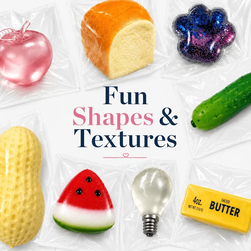 HefengCL 1PC Squeeze Toy Gift Pack Multi-Colors Styles Soft Slow-Rising Rebound. For Birthday Party Prizes, Random Color Style.