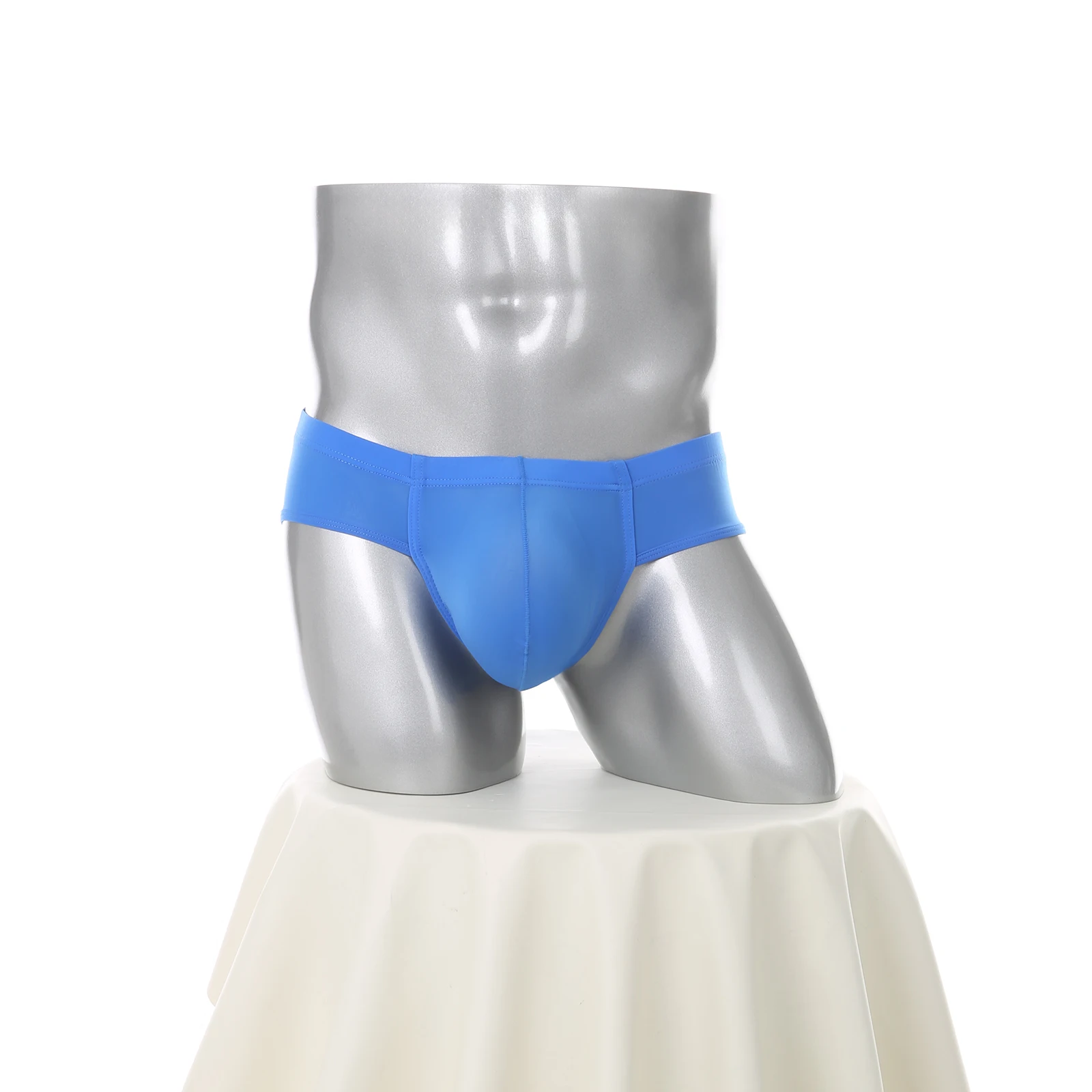 Herren Schnelltrocknende Eisseide Sport-Slips Elastische Durchsichtige Bodybuilding-Unterwäsche Athletische Unterhosen Atmungsaktive Trainingsunterwäsche – Detail 17
