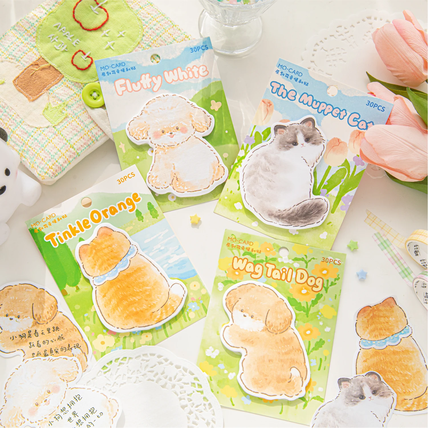 12 paczek/partia Seria „Życie jest bez znaczenia” urocza, urocza papierowa podkładka dekoracyjna w stylu retro