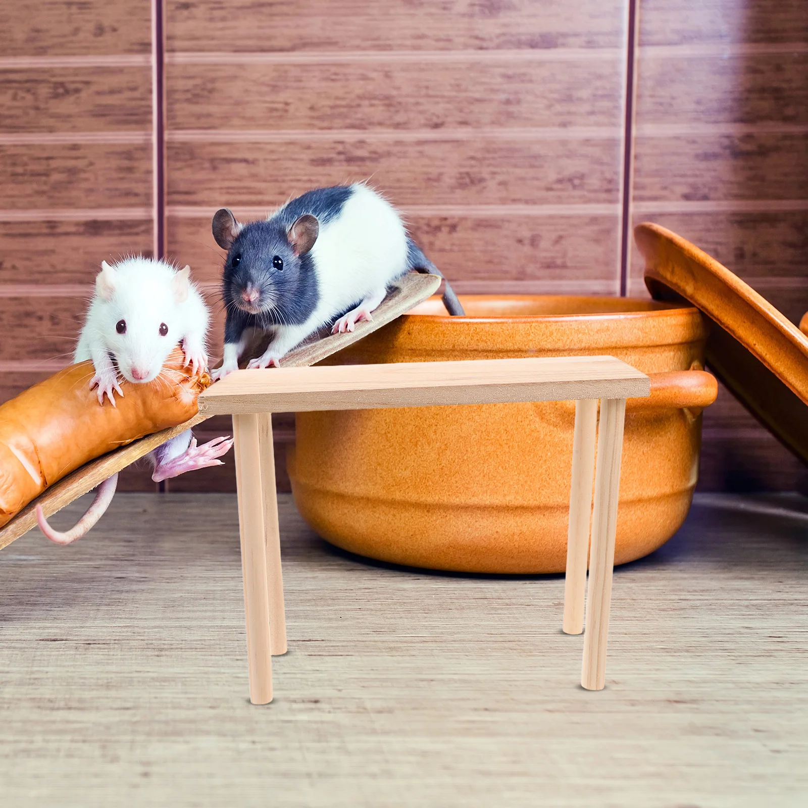 

Hamster Platform Wooden Small Animal Play Area Cage Accessories For Gerbil Chinchilla Hedgehog Degu Climbing Activity Center