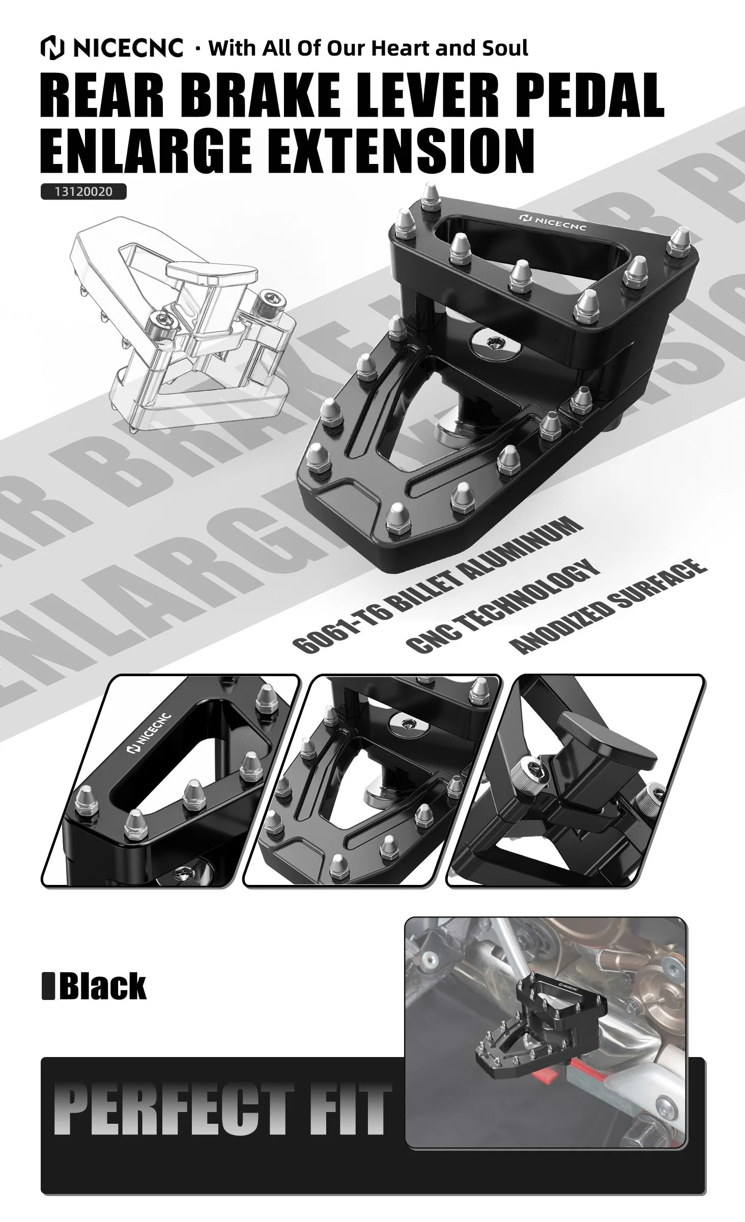 (EU-Lager) Fußrasten Hintere Bremshebel Pedal Für Honda CRF1100L Africa Twin CRF1100L /Adventure Sports 2025 2020-2026 – Detail 21