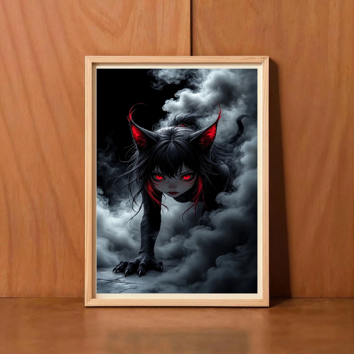 Jigsaw Puzzles Dark Anime Cat Figure 500/1000/1200/2000 PCS Modern Wall Decor for Living Room Bedroom Perfect Gift No Frame