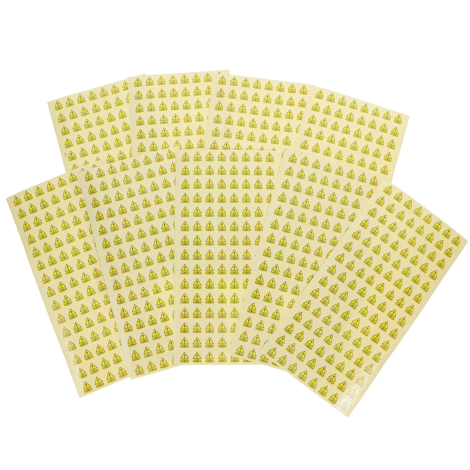 1000Pcs Battery Warning Stickers Button Safety Labels Clear Hazard Messaging Strong Adhesive for Schools Offices Homes Battery