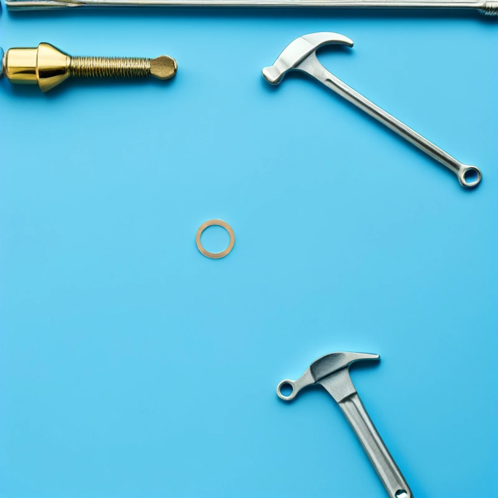 

10Pcs Copper Washers Set Thin Flat Gaskets for Door Alignment Shims Heavy Duty Hinge Repair Kits Waterproof Corrosion Resistant