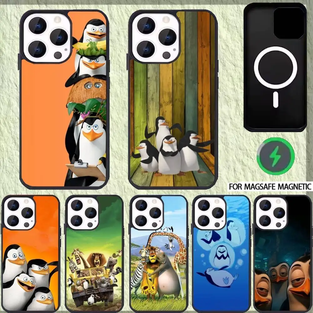 

P-Penguins Of M-Madagascar Funny Phone Case For iPhone 17,16,15,14,13,12,Plus,Pro,Max for Magsafe Magnetic Wireless Charging