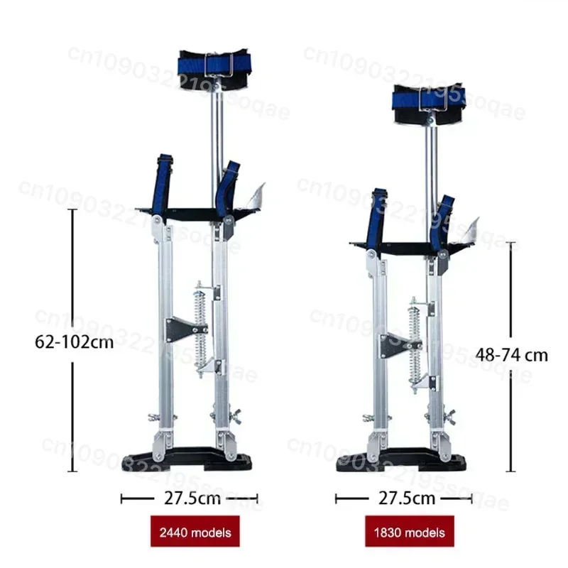 Portable Aluminum-Alloy Telescopic Step Ladder, Height Adjustable Mobile Work Platform for Indoor Decoration & Fruit Picking