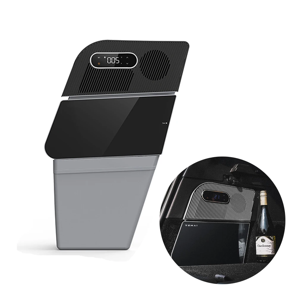 VJOYCAR Tesla Model Y багажник 15л автомобильный холодильник большой емкости 12 В 16 В дорожный компрессор охлаждающие аксессуары для еды