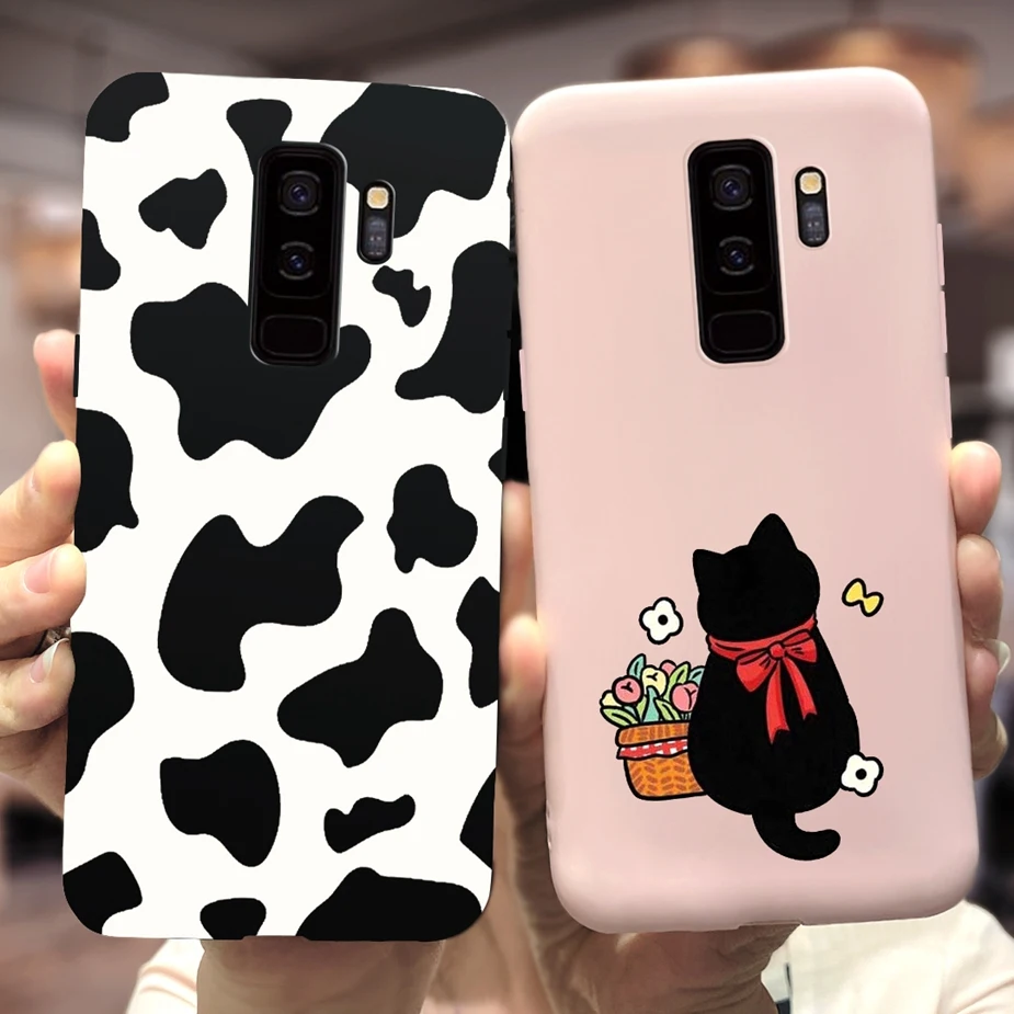 For Samsung Galaxy S9 Plus Case SM-G965F Cute Candy Painted Cover Soft Fundas Phone Case For Samsung S9 S9+ S 9 Back Cover Coque