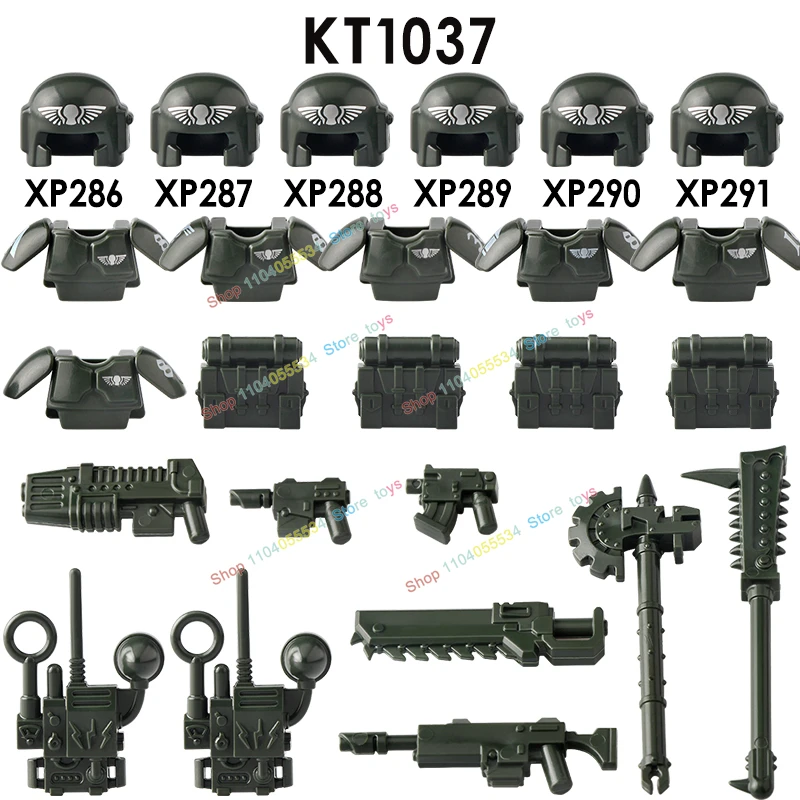 Bloques de construcción de ingeniería moderna para niños, juguete de ladrillos para armar soldado de asalto, serie Melee, serie KT1037 WM6147