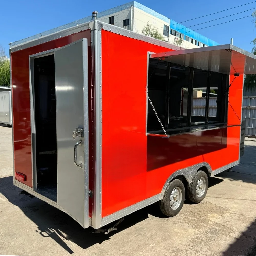 

Mobile Kitchen Trailer Fiberglass Beer Trailer Outdoor Events Food Services Drink Trucks Cart Vending Mobile Burger Trailer