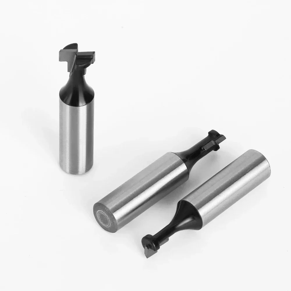 LAVIE 2PCS 3PCS Keyhole T-Slot Router Bit Set 12mm Shank 1/2 3/8 5/16 Inch Black Coated For Wood C12142T
