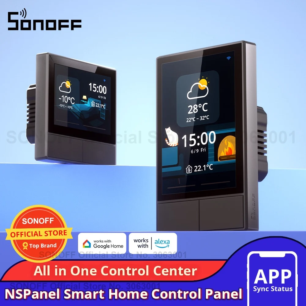 SONOFF NSPanel умный настенный переключатель сцен ЕС/США Wi-Fi умный термостат переключатель дисплея универсальное управление для Alexa Google Home