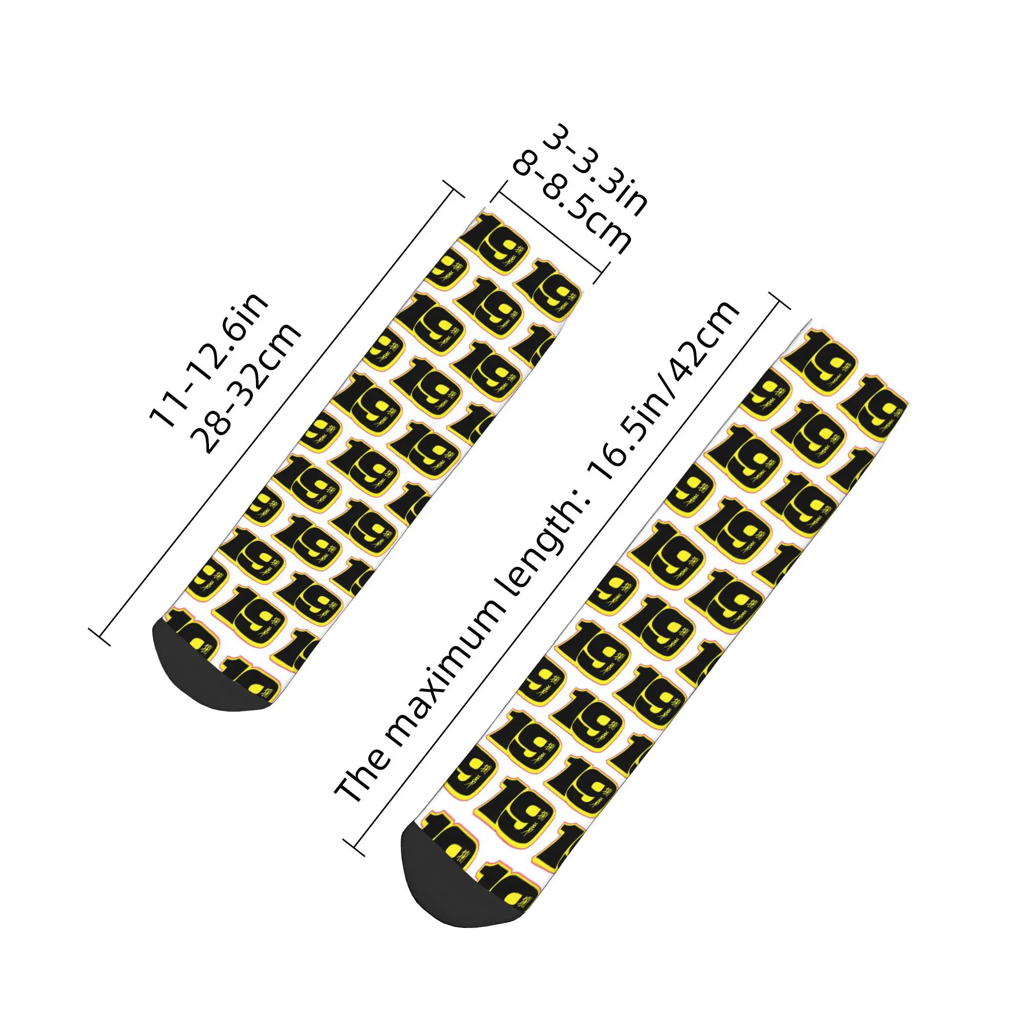 Todas as estações alvaro battista número 19 meias harajuku super macio tripulação meias moda para presentes das mulheres dos homens