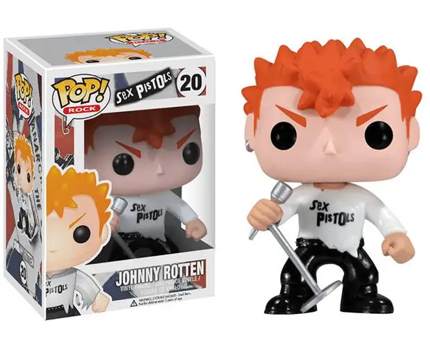 Funko pop Sex Pistols Johnny Rotten 20# Sid Vicious 21# Steve jones 32# Figures Limited Edition Collection 10cm Toys