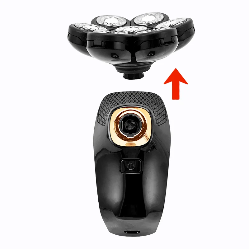 교체 전기 면도기 헤드 전기 면도기 7D 독립적으로 7 커터 플로팅 헤드 방수 스테인레스 스틸 면도날