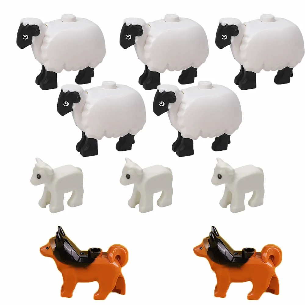 Boerderij & Wilde Dieren Bouwstenenset - Realistische geit-, schapen- en wolffiguren - Educatief speelgoed - afbeelding 1