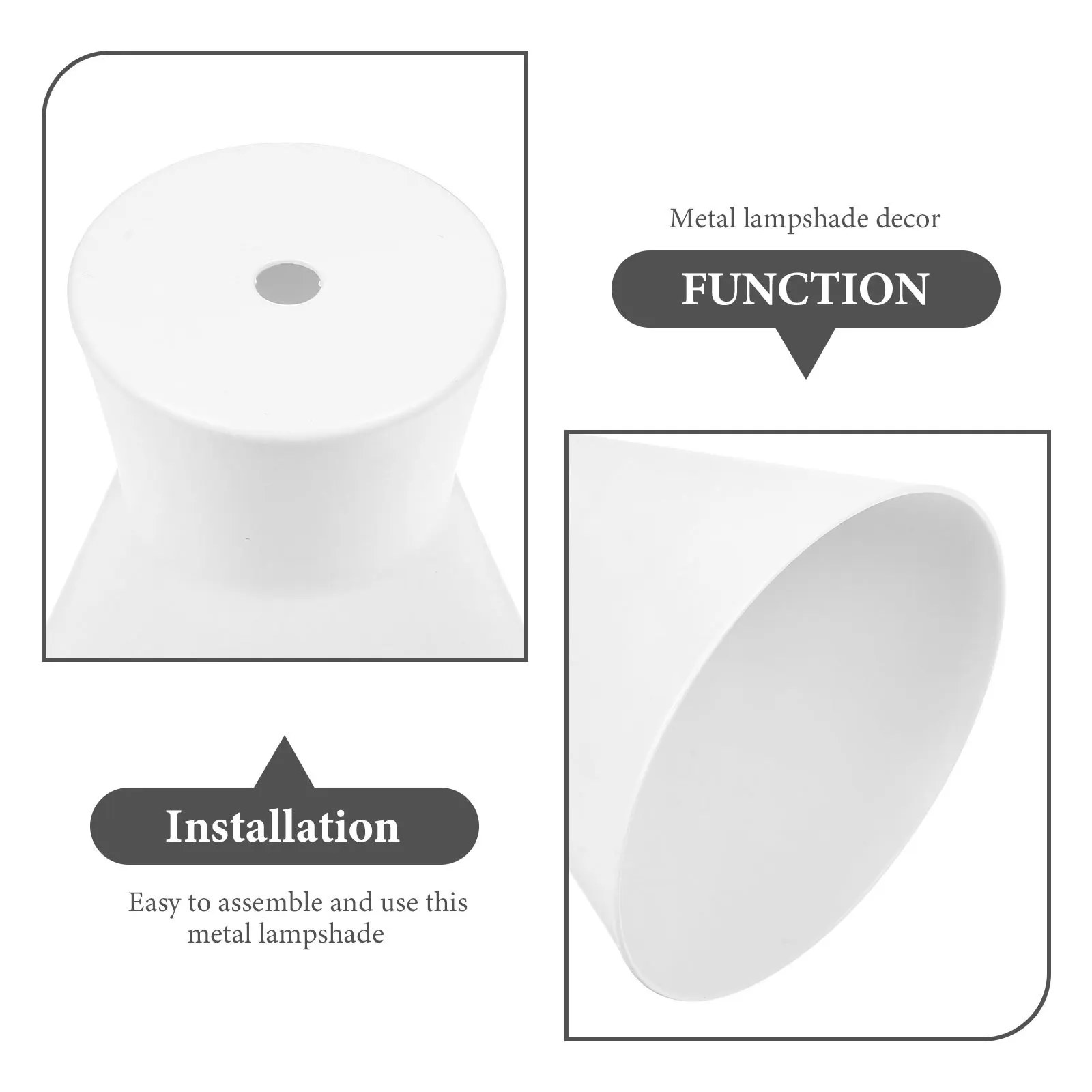 

Small Metal Lampshade Desktop Iron Lamp Shade Vintage Style Shade for Home Table Lamp Wax Melting Lampshades