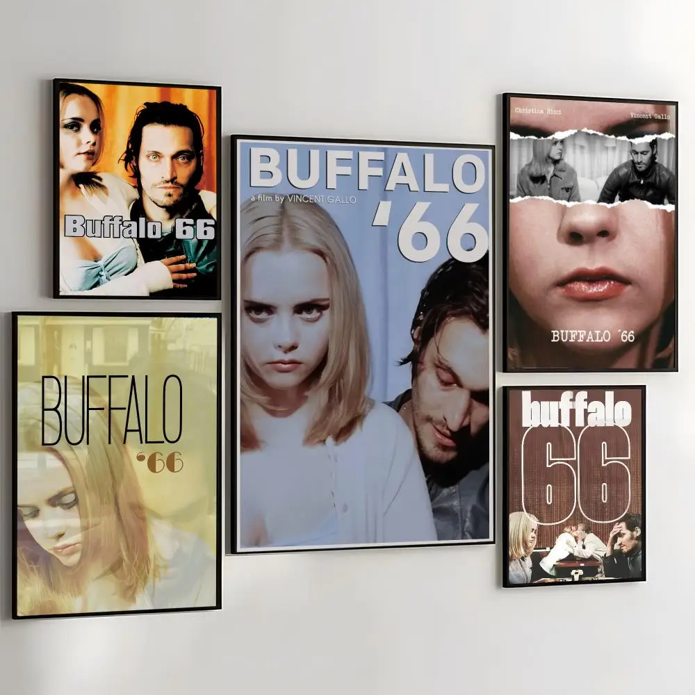 B-Buffalo 66 Movie Painting Calligraphy Self Adhesive Wall Art Waterproof Print For Bedroom Living Room Hallway Home Decor