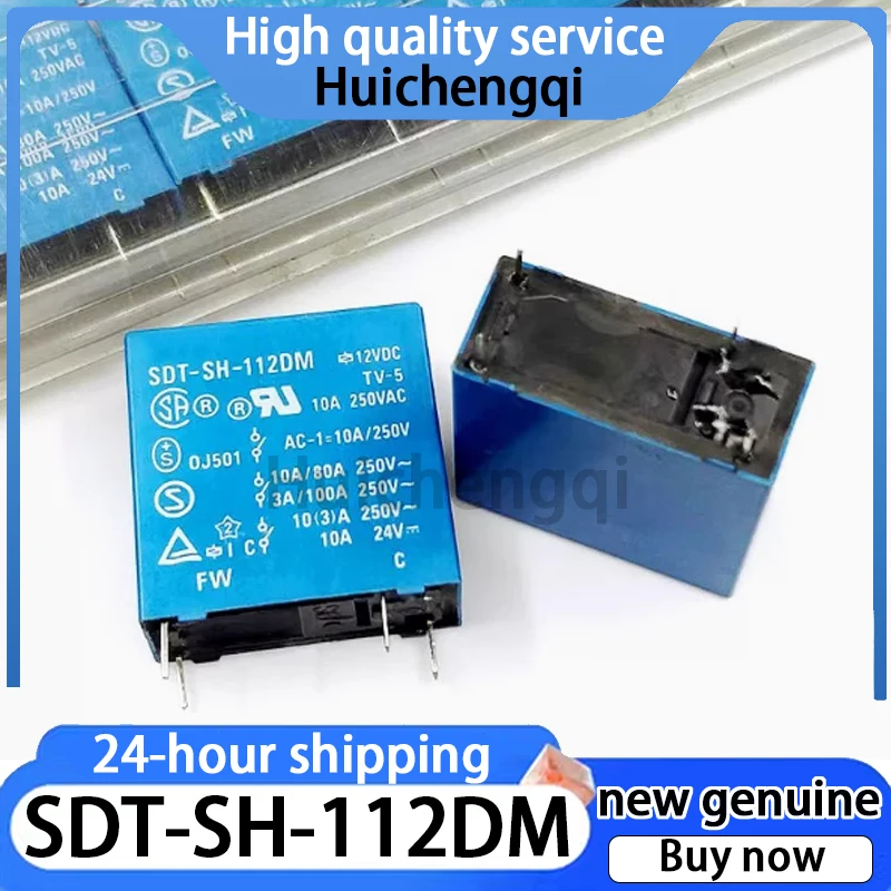 1PCS Relé Genuíno SDT-SH-112DM 12V 4 Pinos 10A SDT-SS-112DM