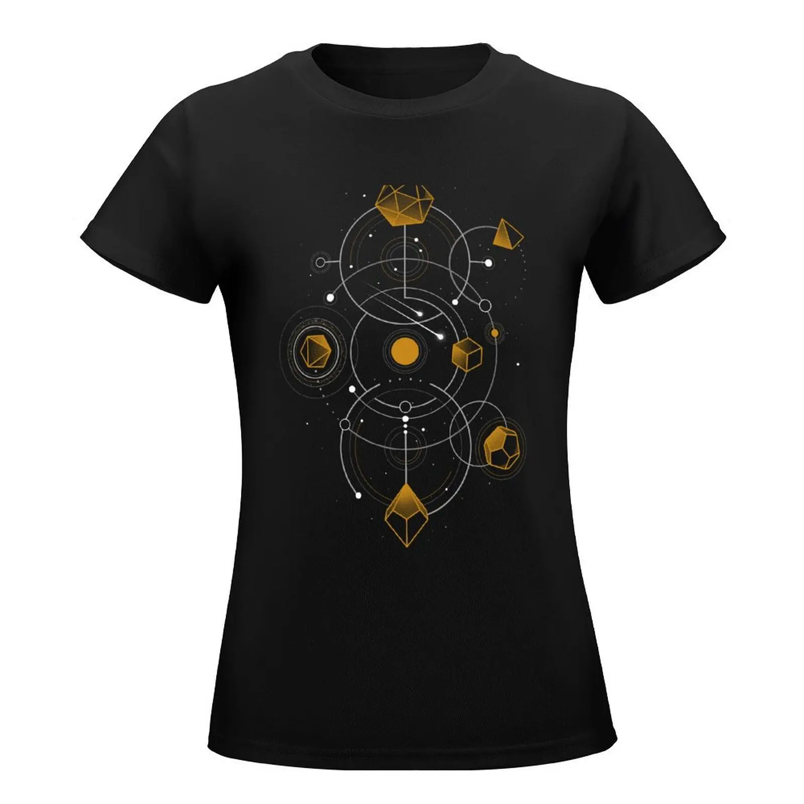 Celestial Dice T-Shirt summer top Female clothing t-shirts for Women graphic tees funny