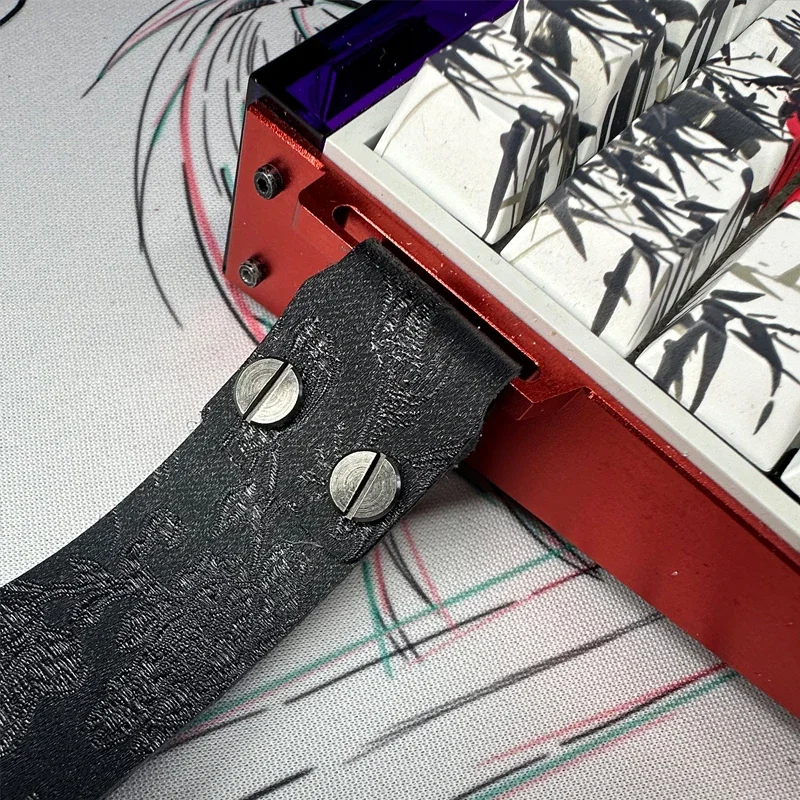 77Gaming Keyboard Ribbon Customized Personalized Sino-Trendy Style Keyboard Strap for Wooting ATK68 MAD60 Decor Accessories