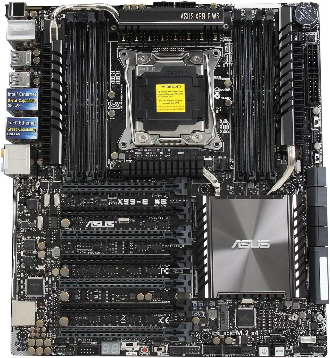 

Материнская плата X99 X99-E WS Рабочая станция 128 ГБ, DDR4 3200 LGA 2011-v3 Поддержка USB 3.1 CEB