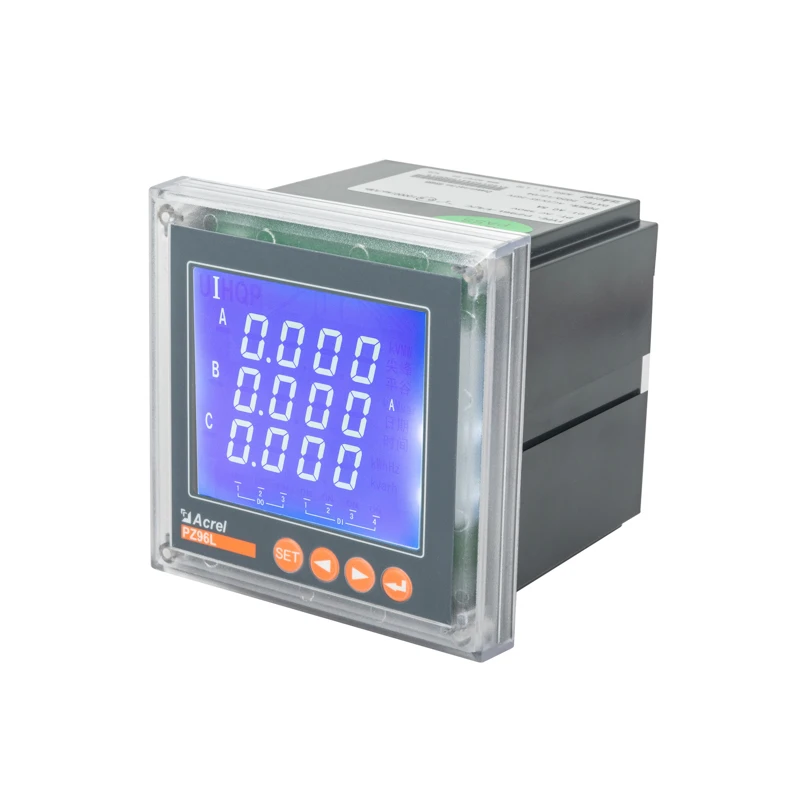Acrel Three Phase Bidirectional Panel Type Energy Meter PZ96L-E4/KC Zero Export Power Meter for HUAWEI Inverter Anti Backflow