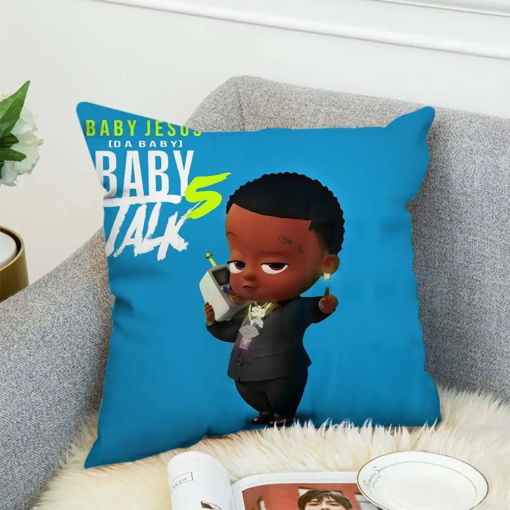 

D-Dababy Pillow Case Album Case Sofa Decorative Home Double-sided Printing Short Plush Cute Cushion Cover