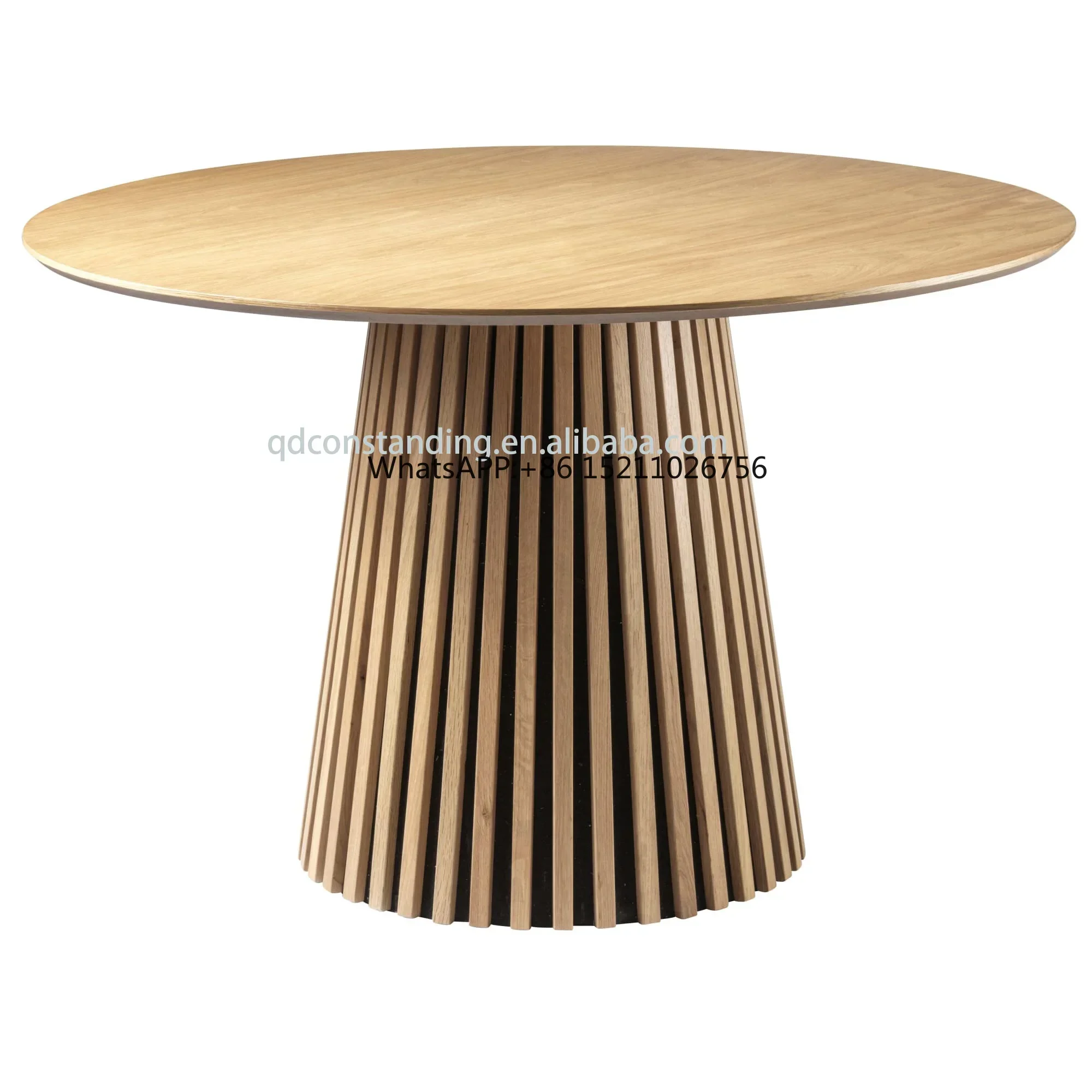 OEM ODM Factory Wholesale High Quality Living room Nordic Luxury Wooden Round Modern Smart coffee Table