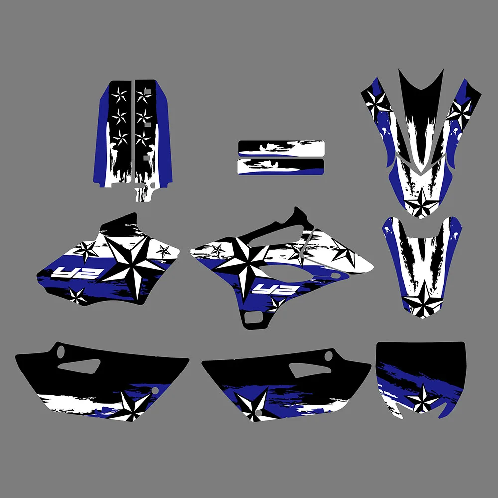 

For Yamaha YZ85 YZ 85 2015-2020 2019 2018 2017 2016 Motocross Fairing Graphics Background Decal Sticker Kit Customize Decoration