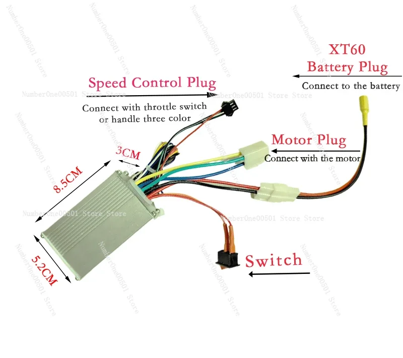 DIY Bicycle Booster Electric Modified Mountain Bike Riding Device Motor Clutch Controller