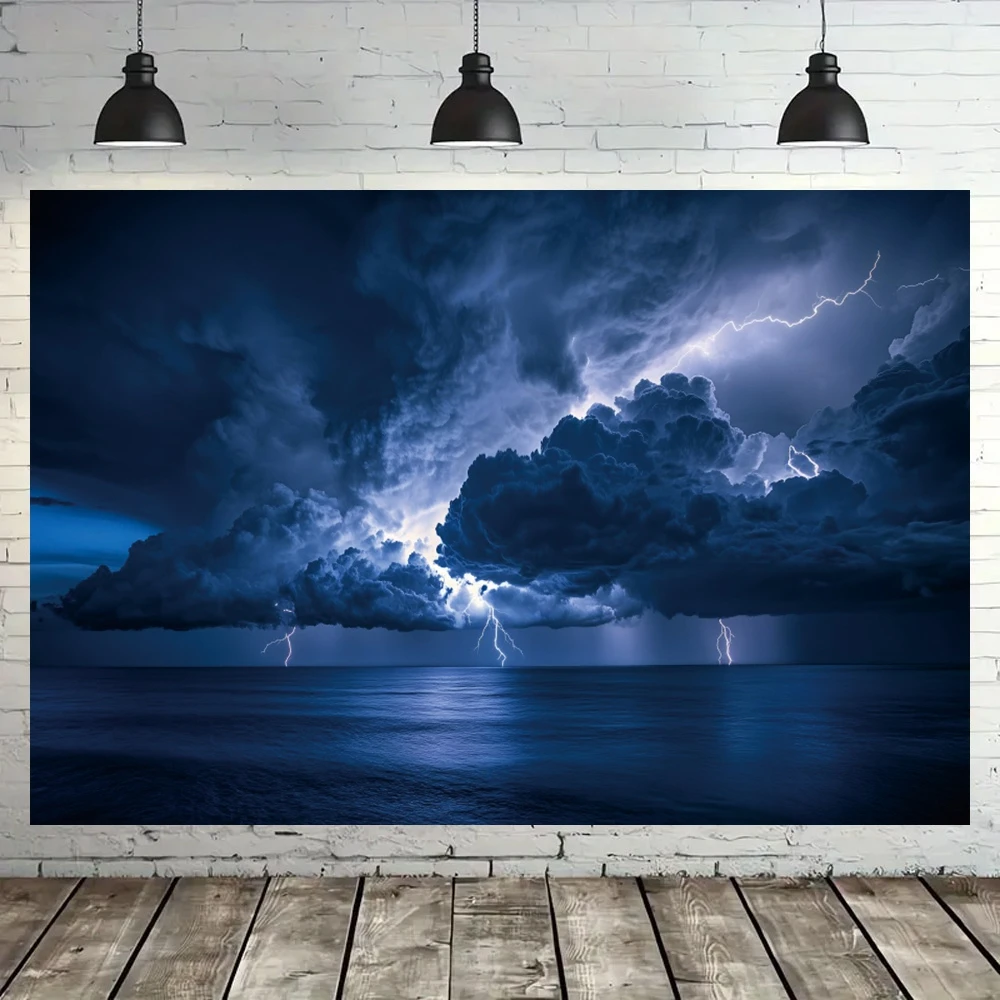 Sea Storm Sky Lightning Backdr - Photography Lightning 评论和价格