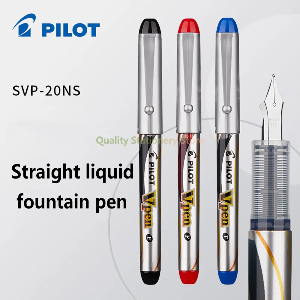 

10pcs Japanese PILOT SVP-20NS Disposable Straight Liquid Vpen Pen F Fine Nib Student Stationery School Stationery