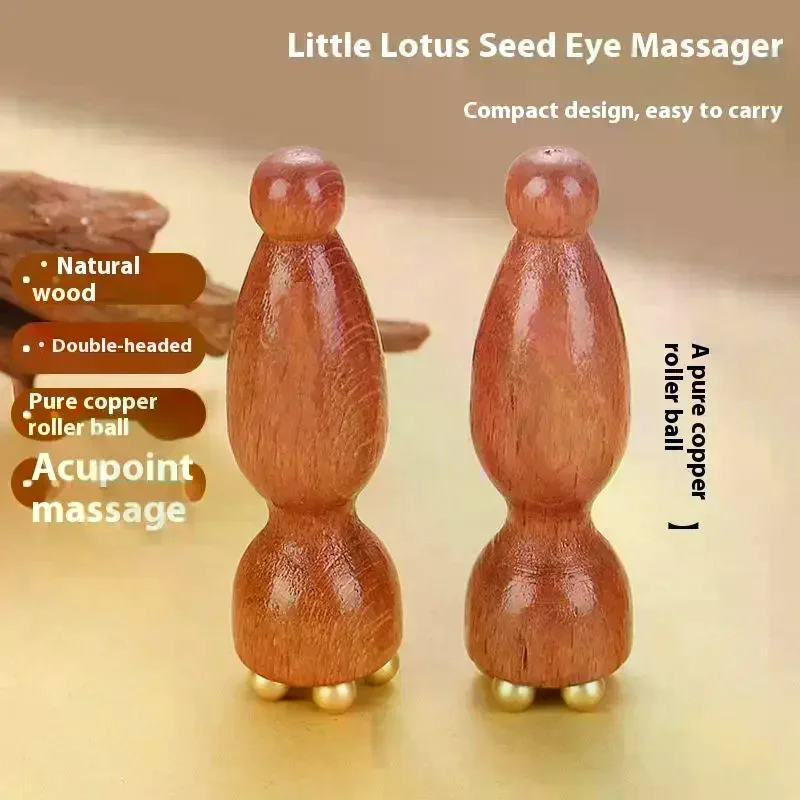 Brass Lotus Eye Massage Stick Facial Gua Sha Tool Handheld Tool For Eye Relaxation And Meridian Acupressure Massage