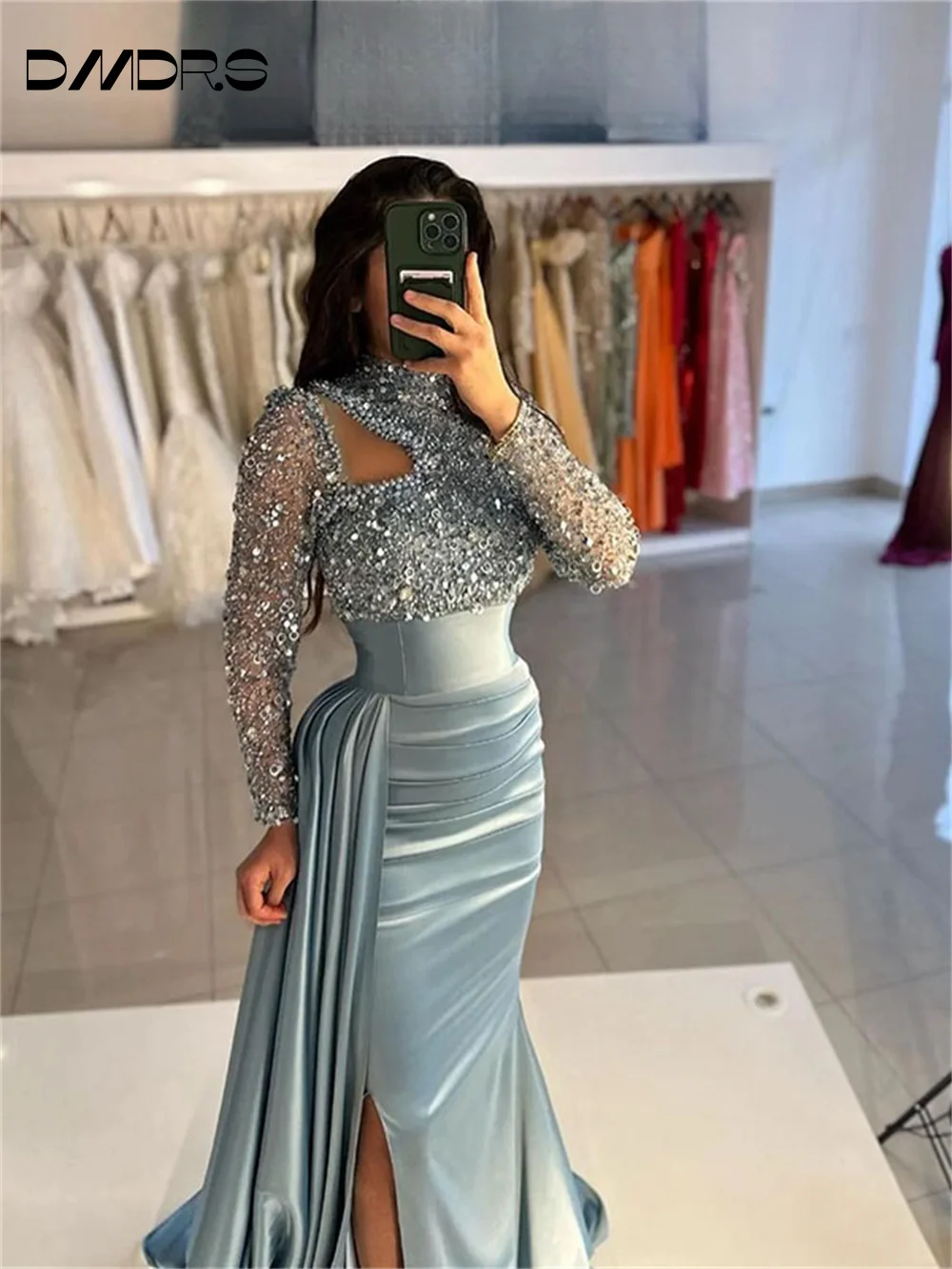 Classic Sleeveless Evening Gown 2024 Elegant Red Carpet Party Dress Charming Diamond Floor Length Gowns for Wedding Guests Vesti