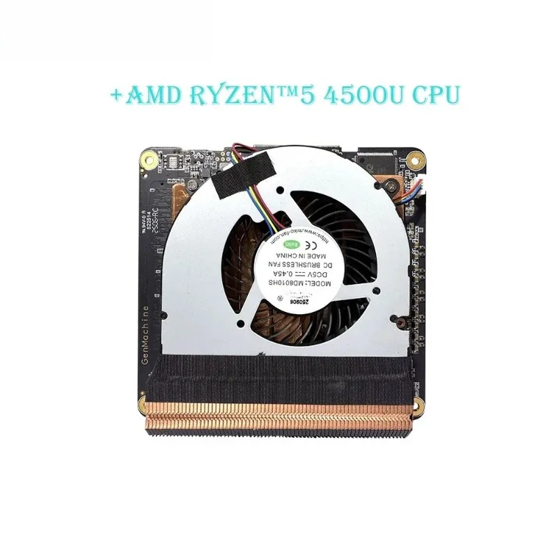 Genmachine AMD Ryzen 5 4500U CPU+Motherboard Kit Ryzen Motherboard placa mae For Laptop MINI PC Motherboards With Radiator Fan