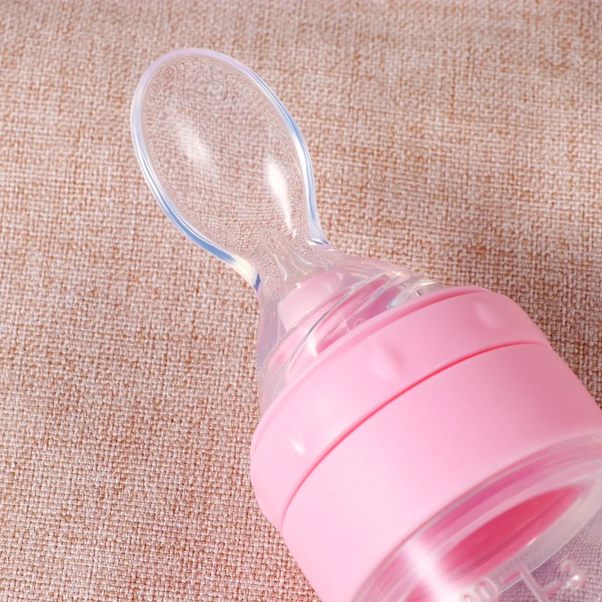 

Baby Bottle Spoon Rice Paste Bottles Food Feeder Complementary Silicone Feeding