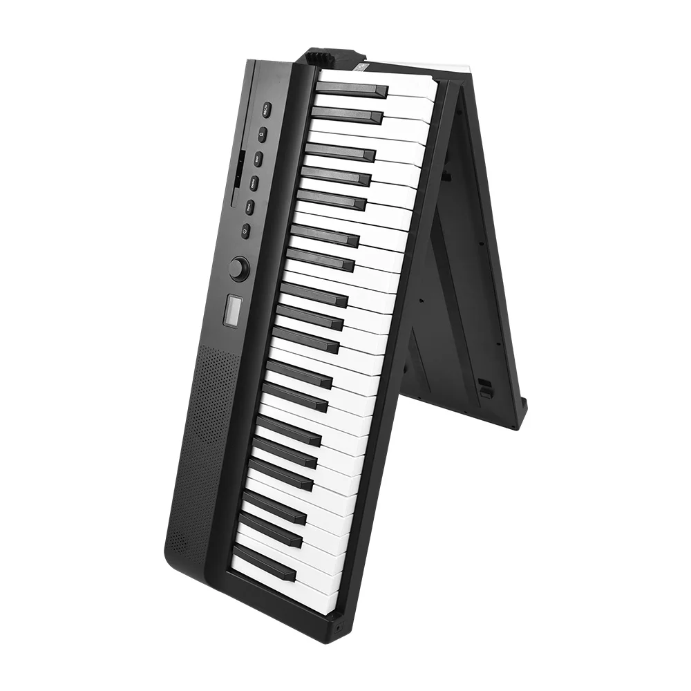 Folding Keyboard Piano 88 Key Full Size Foldable Electronic Organ Tremolo Function and App-Portable for Beginners with Pedal