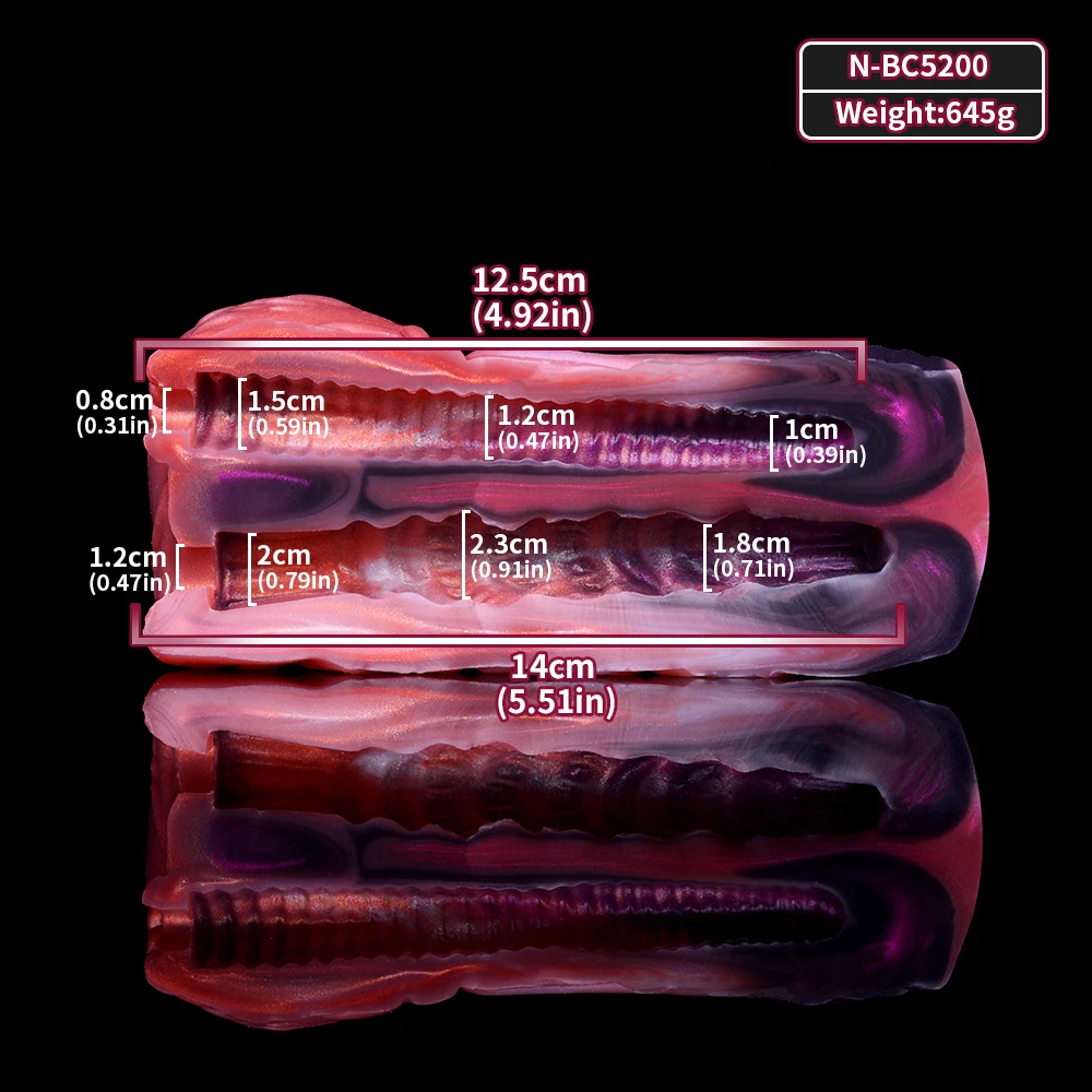 FAAK Silicone  Double Hole Male Stroker Fantasy Pocket Realistic Pussy Male Masturbators Penis Training Toys Sex Toys For Men