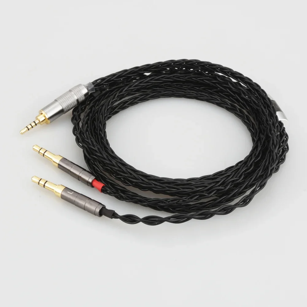 Audiocrast 8 Cores Headphone Earphone Cable For Denon AH-D600 D7100 Hifiman Sundara Ananda HE1000se HE6se he400