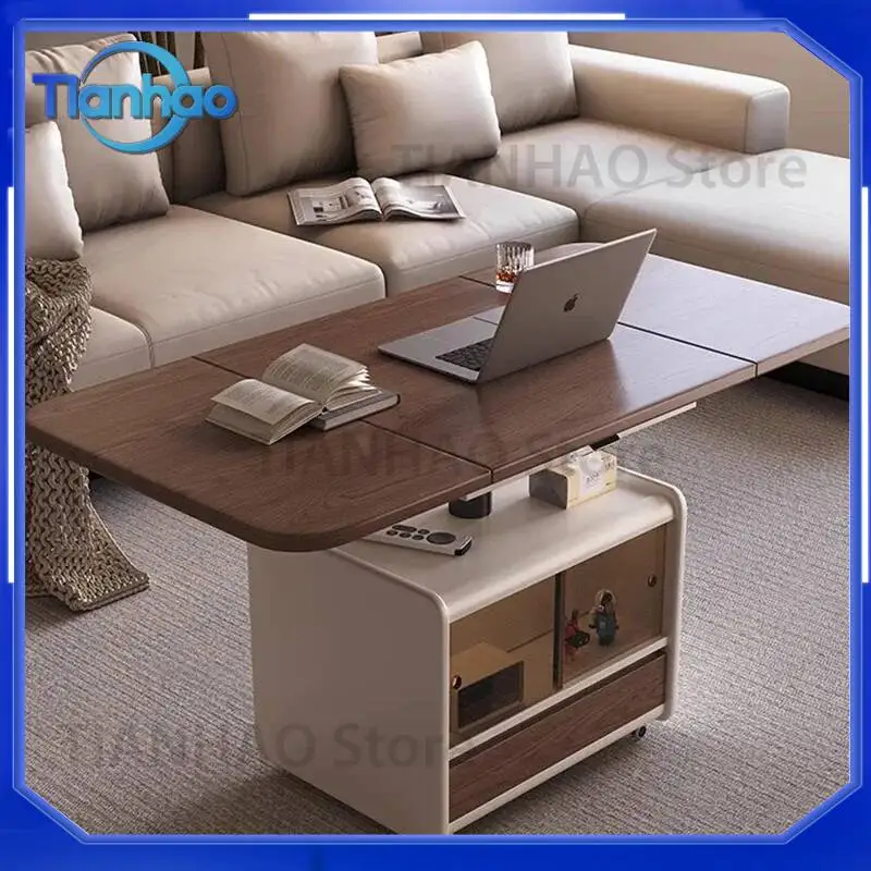 Luxury Nordic Scalable Coffee Table for European Trendy Beauty Side Table Glamour Exquisite Mesa De Centro Sala Home