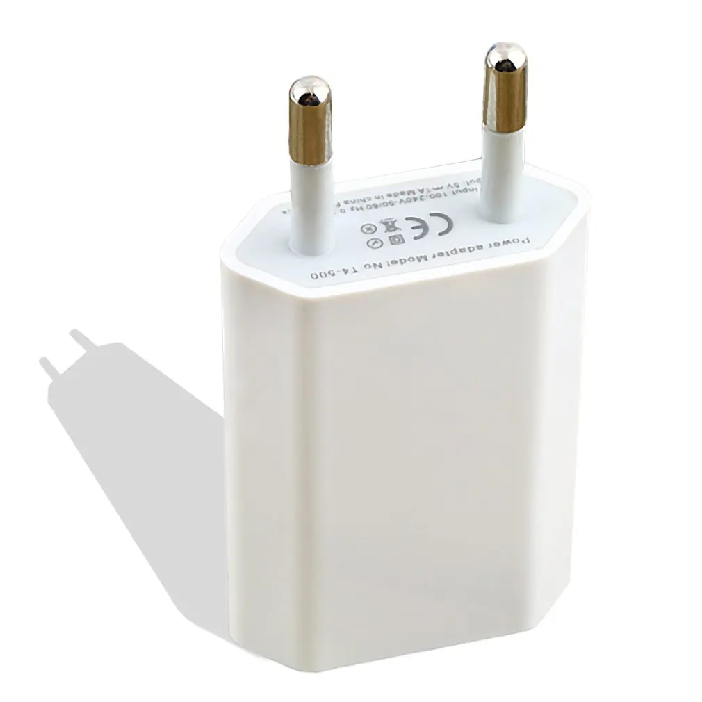 USB Charger 5V 1A AC USB Home Power Adapter สำหรับ iPhone 5 5S 5C 6 6S 7สำหรับ iPhone USB Charger EU Plug