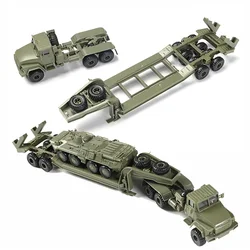 Militar Trator Building Block Kit, DIY Toy Table Game, Montagem Modelo de Carro, Caminhão 4D, Rússia KRAZ260B, 1/72