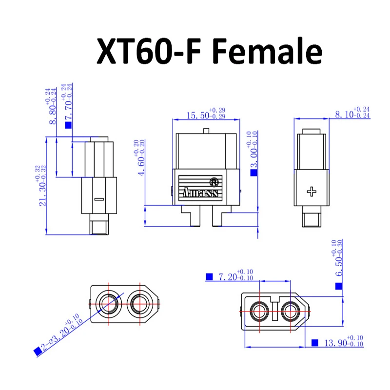 Bala Conectores Plugues para Bateria RC Lipo, XT60 Plug, Masculino e Feminino